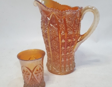 Jarra Checoslovasco Con Vaso Cod 33249