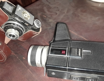 Filmadora y máquina de foto