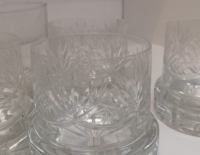 Lote de 11 vasos de Whisky tallados a mano