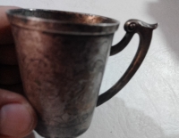 Vaso antiguo de plata más de 100 años