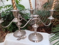 Par de candelabros Sheffield