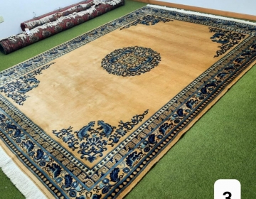 N°3 alfombra tejida a mano de lana,  Diseño chino, 3,40 x 2,40.