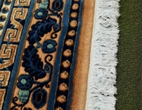 N°3 alfombra tejida a mano de lana,  Diseño chino, 3,40 x 2,40.