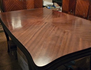 Mesa extensible de madera
