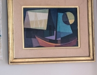 Náutico con vela azul - Ottmann