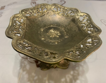 Frutera de bronce