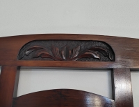 PERCHERO RECIBIDOR DE PIE ESTILO INGLES. DE MADERA DE CEDRO CON ESTANTE DE MARMOL Y CAJÓN