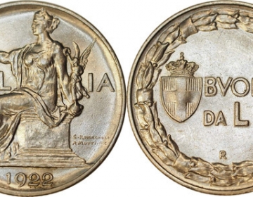 1 lira 1922-1935