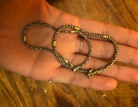 Pulseras de plata y oro