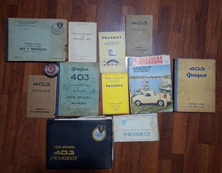 Manuales de Peugeot 403
