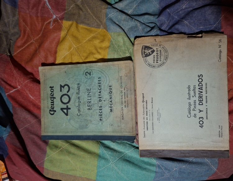 Manuales de Peugeot 403