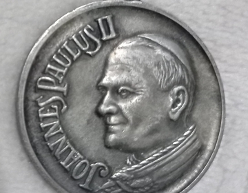 Medalla Congreso  Mariano Octubre '80. Mendoza. Argentina. Juan Pablo II, Virgen de Luján.