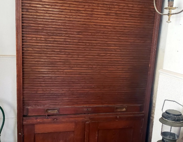 Mueble cortina frances de roble, muy buen estado, 