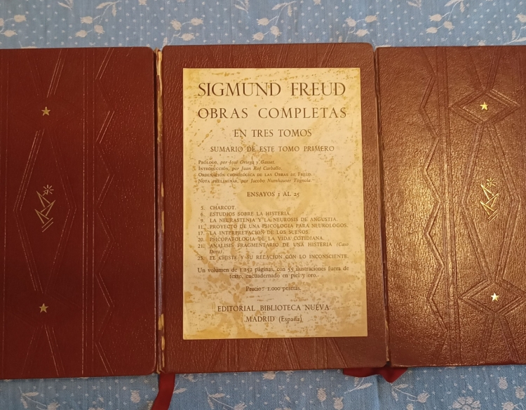 OBRAS COMPLETAS DE SIGMUND FREUD. 3 TOMOS