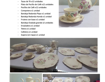 Vajilla antigua y cristalería de alta calidad – Colección familiar