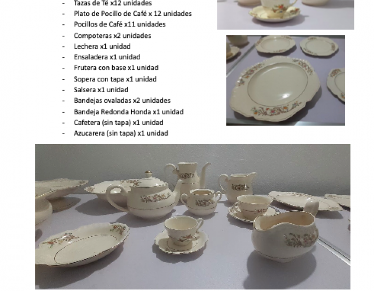 Vajilla antigua y cristalería de alta calidad – Colección familiar