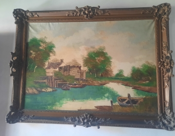 Cuadro al oleo antiguo