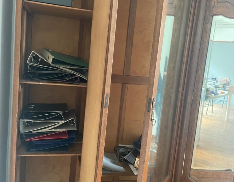 Ropero antiguo 3 puertas con vidrios IMPECABLE