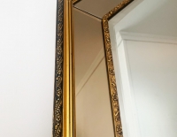 Espejo + recibidor colgante de mármol