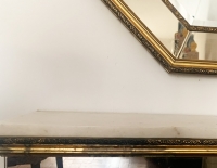 Espejo + recibidor colgante de mármol