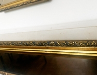 Espejo + recibidor colgante de mármol